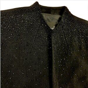 Positive Attitude Black Embellished Blazer Jacket, 8P